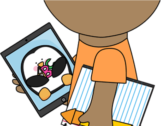 Ipad Clipart Writing Center - Students Using Technology Clipart - Transparent PNG Free Download | PNGio