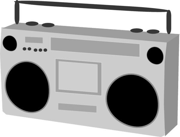 Technology - Boombox Vector Transparent Background - Transparent PNG Free Download | PNGio