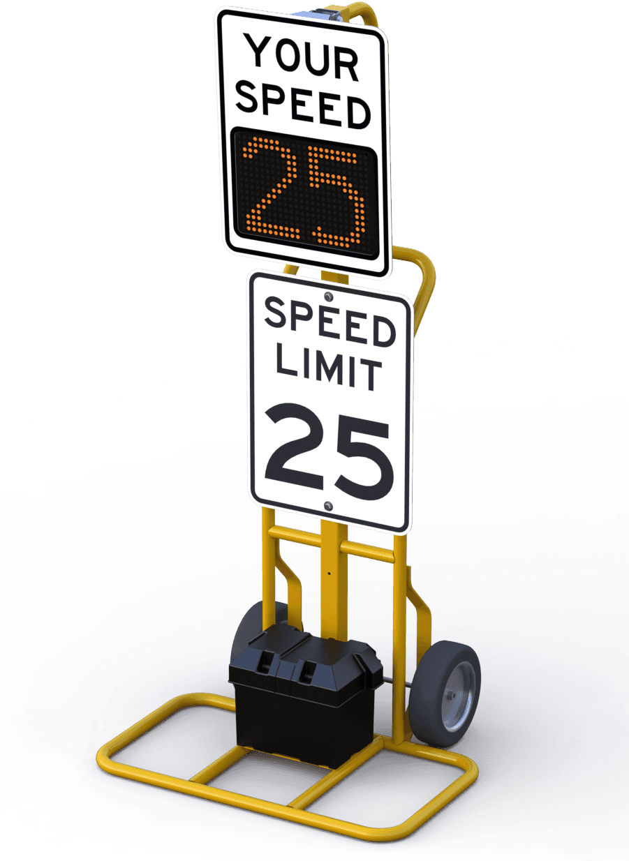 Download Speed Limit Sign Clipart Radar Speed Sign - Post Mounted Radar Speed Sign - Transparent PNG Free Download | PNGio