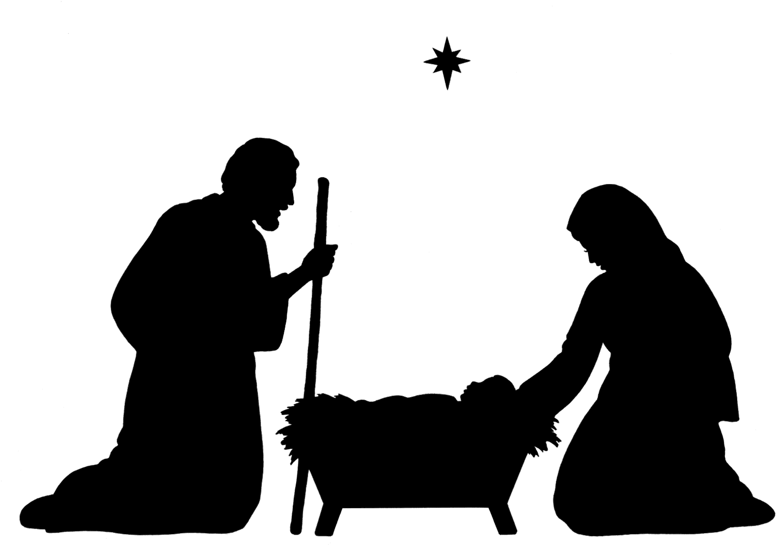Instructional Technology News - Christmas Nativity Silhouettes - Transparent PNG Free Download | PNGio