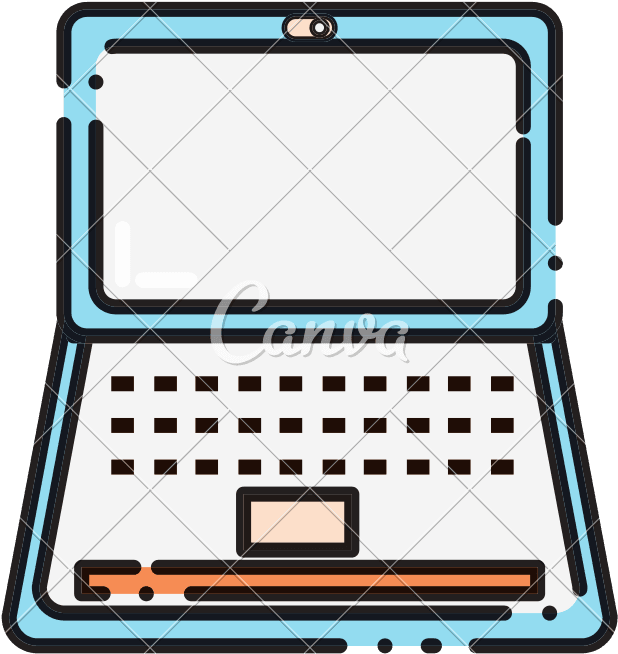 Dashed Line Electronic Laptop Technology To Business - Dashed Line Electronic Laptop Technology To Business - Transparent PNG Free Download | PNGio