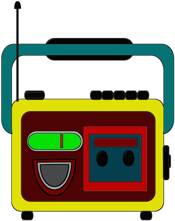 Radio, Tape, Audio, Music, Cassette, Technology - Radio - Transparent PNG Free Download | PNGio
