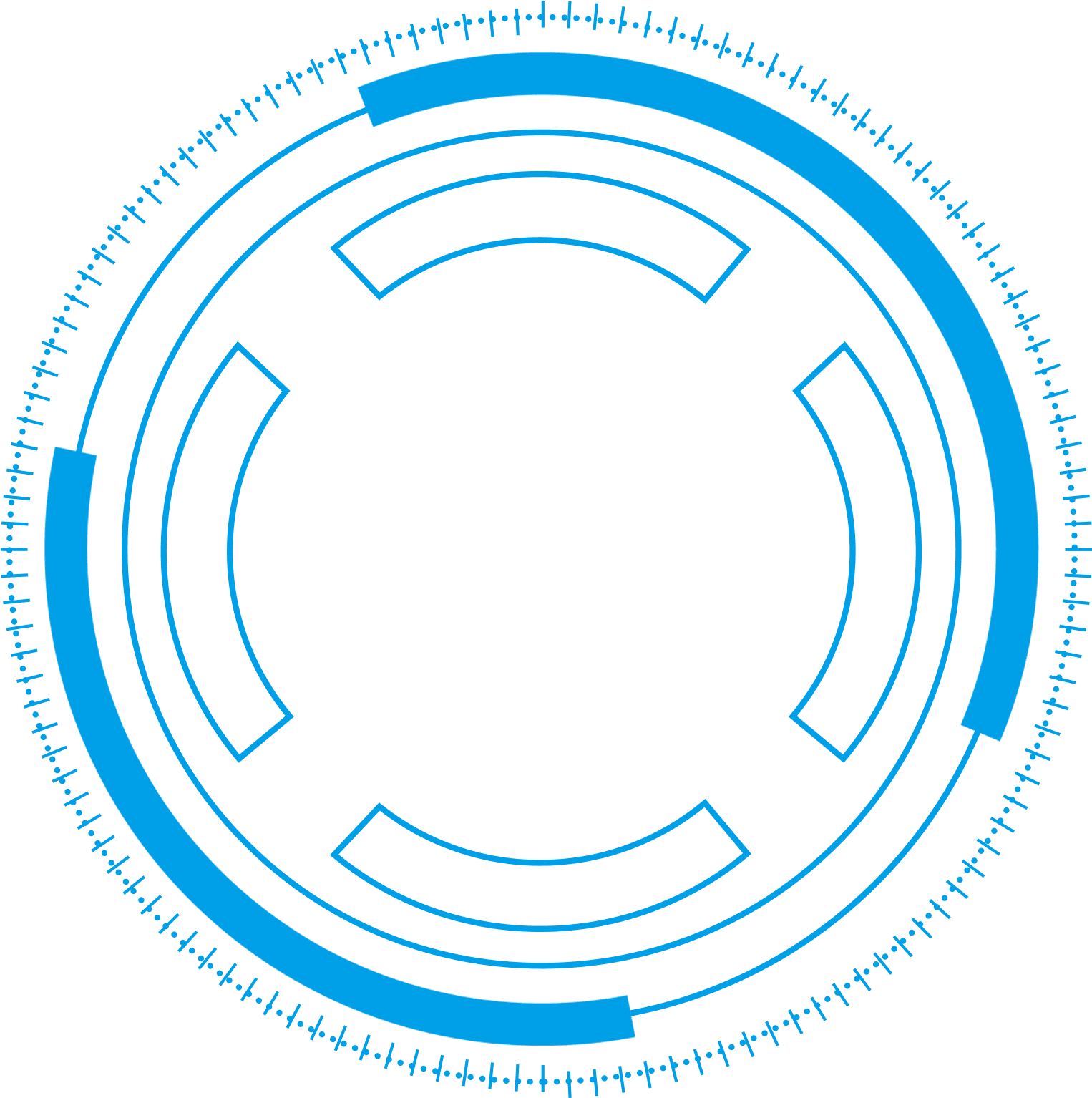 Technology Border Blue Simple Lines Png And Psd - Circle - Transparent PNG Free Download | PNGio