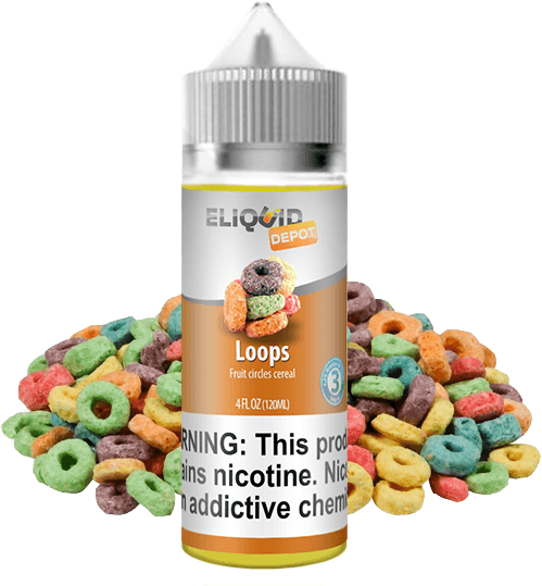 Loops Vape Juice By E-liquid Depot Review Home Cloudmaker - Cereal De Froot Loops - Transparent PNG Free Download | PNGio