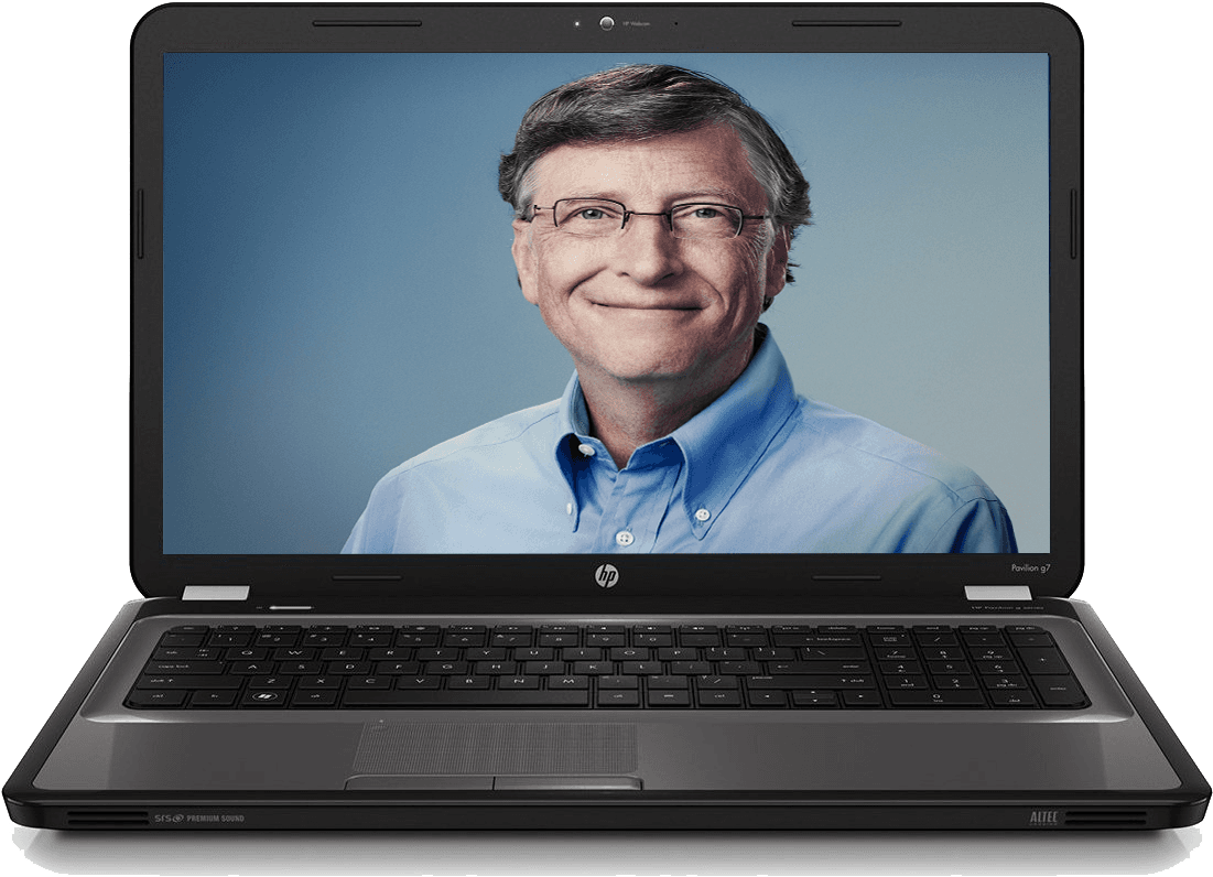 Gates's Last Full-time Day At Microsoft Was June 27, - Hp Pavilion G6 - Transparent PNG Free Download | PNGio