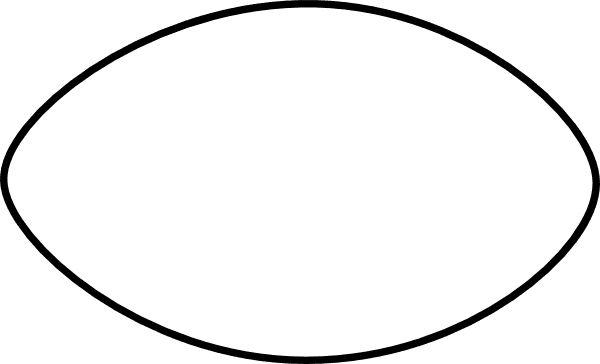 Free Printable Football Stencil - Football Outline - Transparent PNG Free Download | PNGio