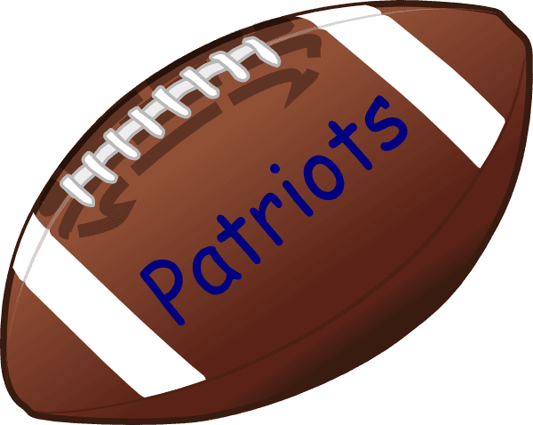 American Football Clip Art At Clker - Patriots Football Clip Art - Transparent PNG Free Download | PNGio