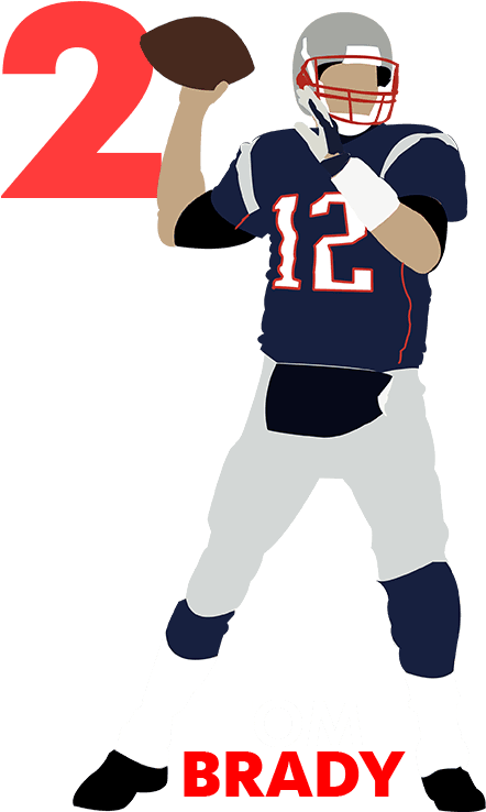 Qb Rank No - Tom Brady Throwing Football Cartoon - Transparent PNG Free Download | PNGio