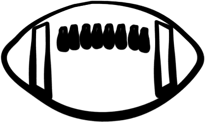 Football Clip Art - Cartoon Football Black And White - Transparent PNG Free Download | PNGio