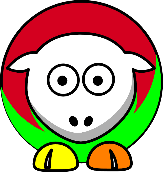 Sheep Gum Drop Colors Red Green Yellow White Orange - College Football - Transparent PNG Free Download | PNGio