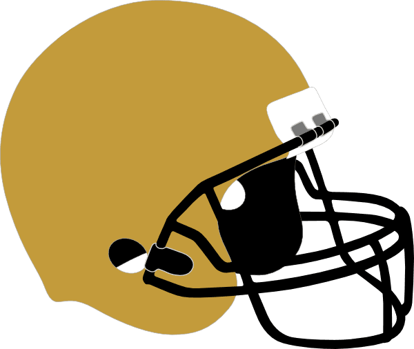 Football Helmet Gold Black Clip Art At Clker - Black And Gold Football Helmet - Transparent PNG Free Download | PNGio