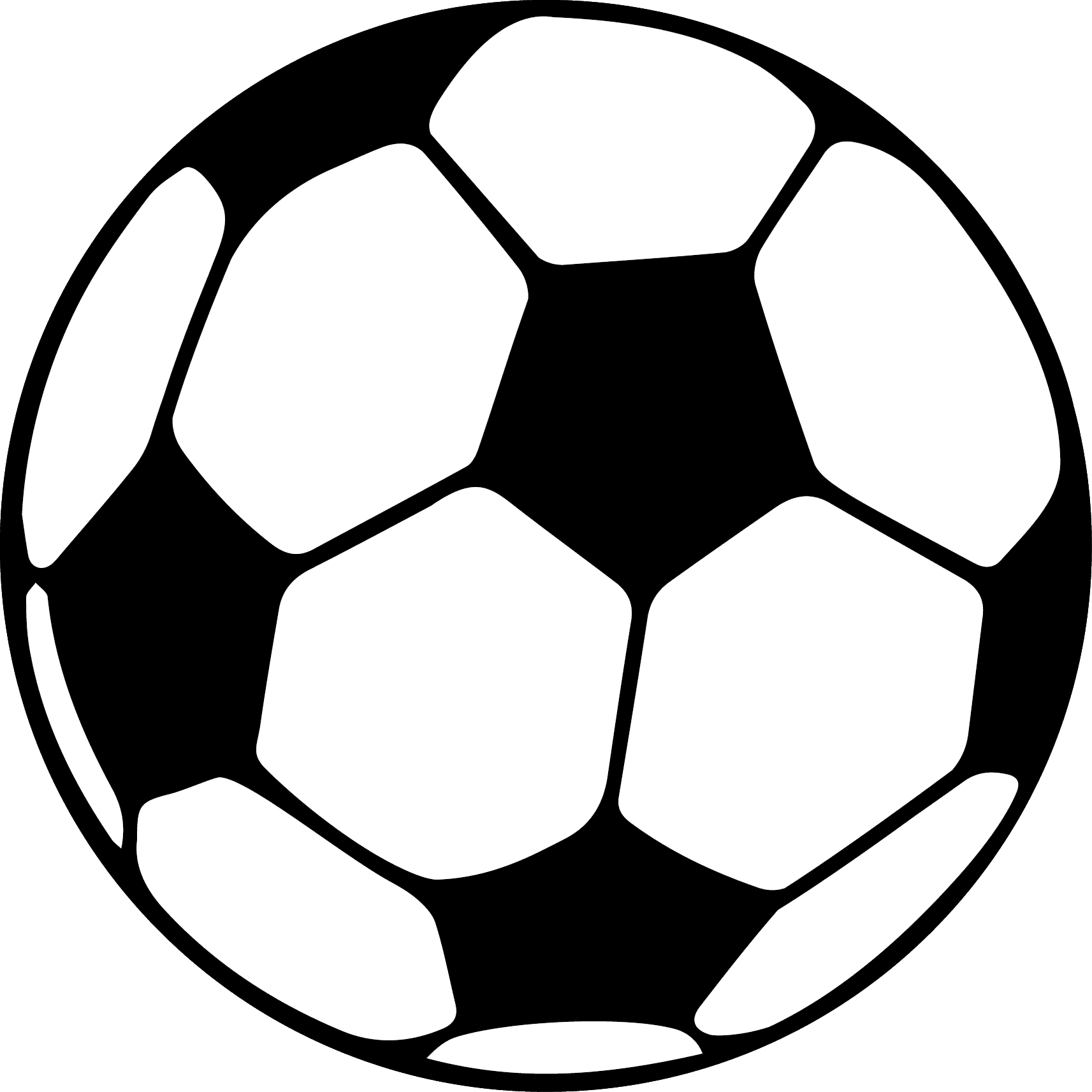 Einladung Kindergeburtstag Basteln Fussball 25 Terrific - Football Black And White - Transparent PNG Free Download | PNGio
