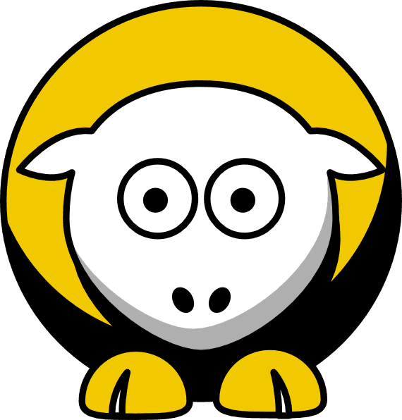 Sheep 3 Toned Pittsburgh Steelers Team Colors Clip - College Football - Transparent PNG Free Download | PNGio