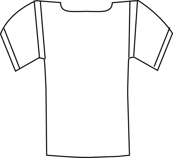 Jersey White Clip Art - Free Printable Football Jersey Template - Transparent PNG Free Download | PNGio