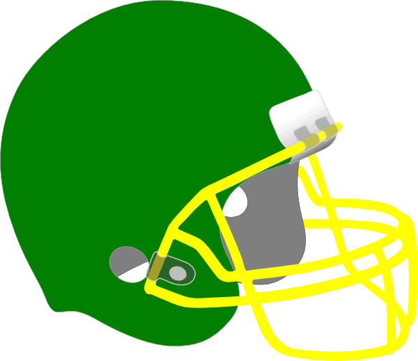 Green Football Helmet Clipart - Green And Yellow Football Helmet - Transparent PNG Free Download | PNGio