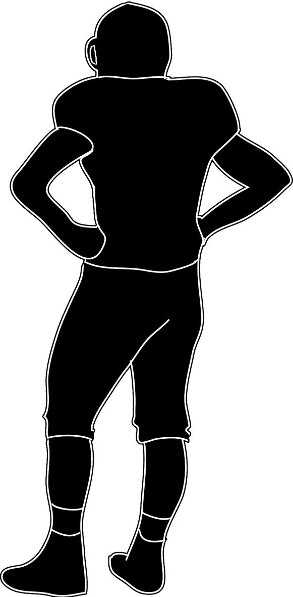 Silhouettes Of People - Back Of Football Players - Transparent PNG Free Download | PNGio