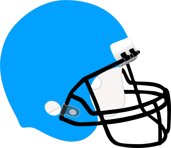 Light Blue Football Helmet - Transparent PNG Free Download | PNGio