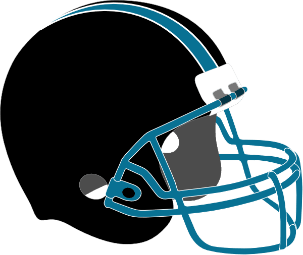 Football Helmet Sharks Clip Art At Clker - Football With Helmet Drawing - Transparent PNG Free Download | PNGio