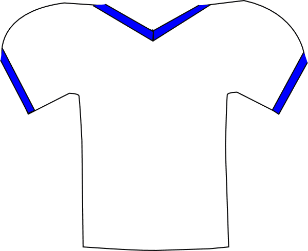 Football Jersey Outline Clip Art - Blue Football Jersey Clip Art - Transparent PNG Free Download | PNGio