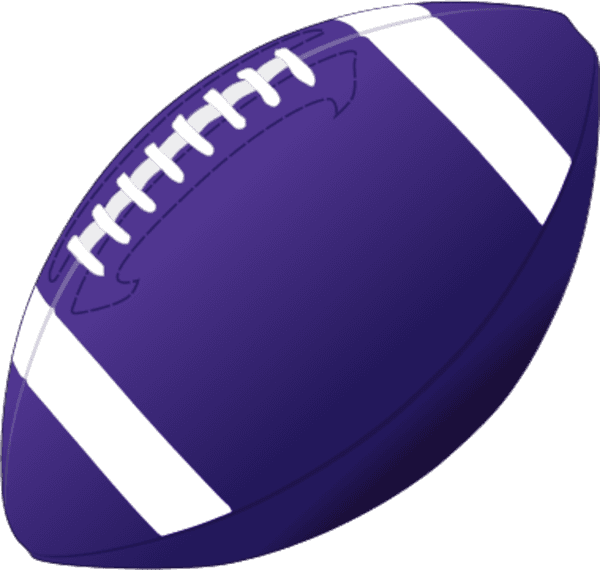 Football Clipart Purple - Football Stencil - Transparent PNG Free Download | PNGio