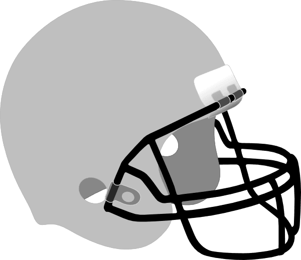 Football Helmet Clip Art At Clker - Gray Football Helmet Clipart - Transparent PNG Free Download | PNGio