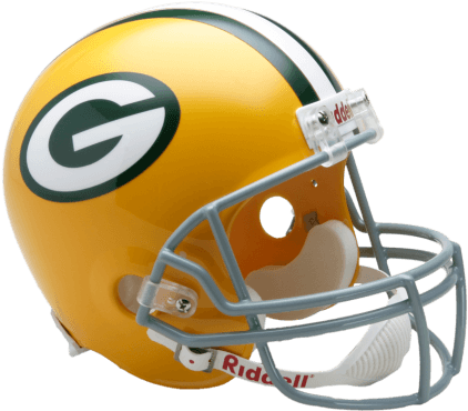 Helmet Clipart Green Bay Packers - Green Bay Packers Football Helmet - Transparent PNG Free Download | PNGio