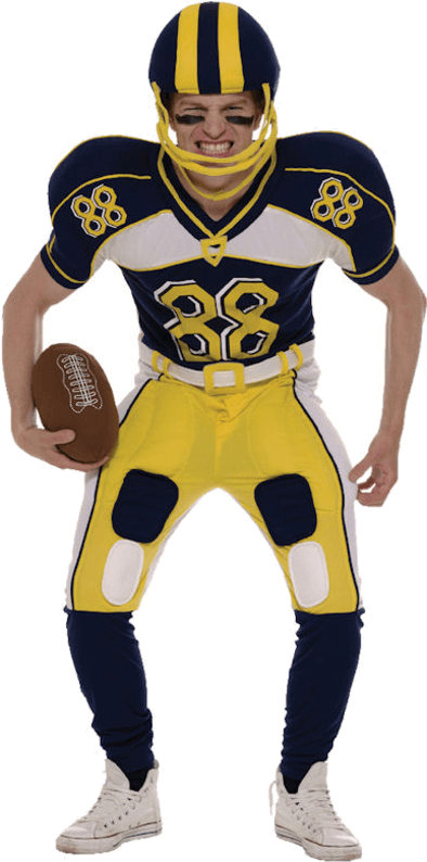 American Football Player Costume - American Football Fancy Dress - Transparent PNG Free Download | PNGio