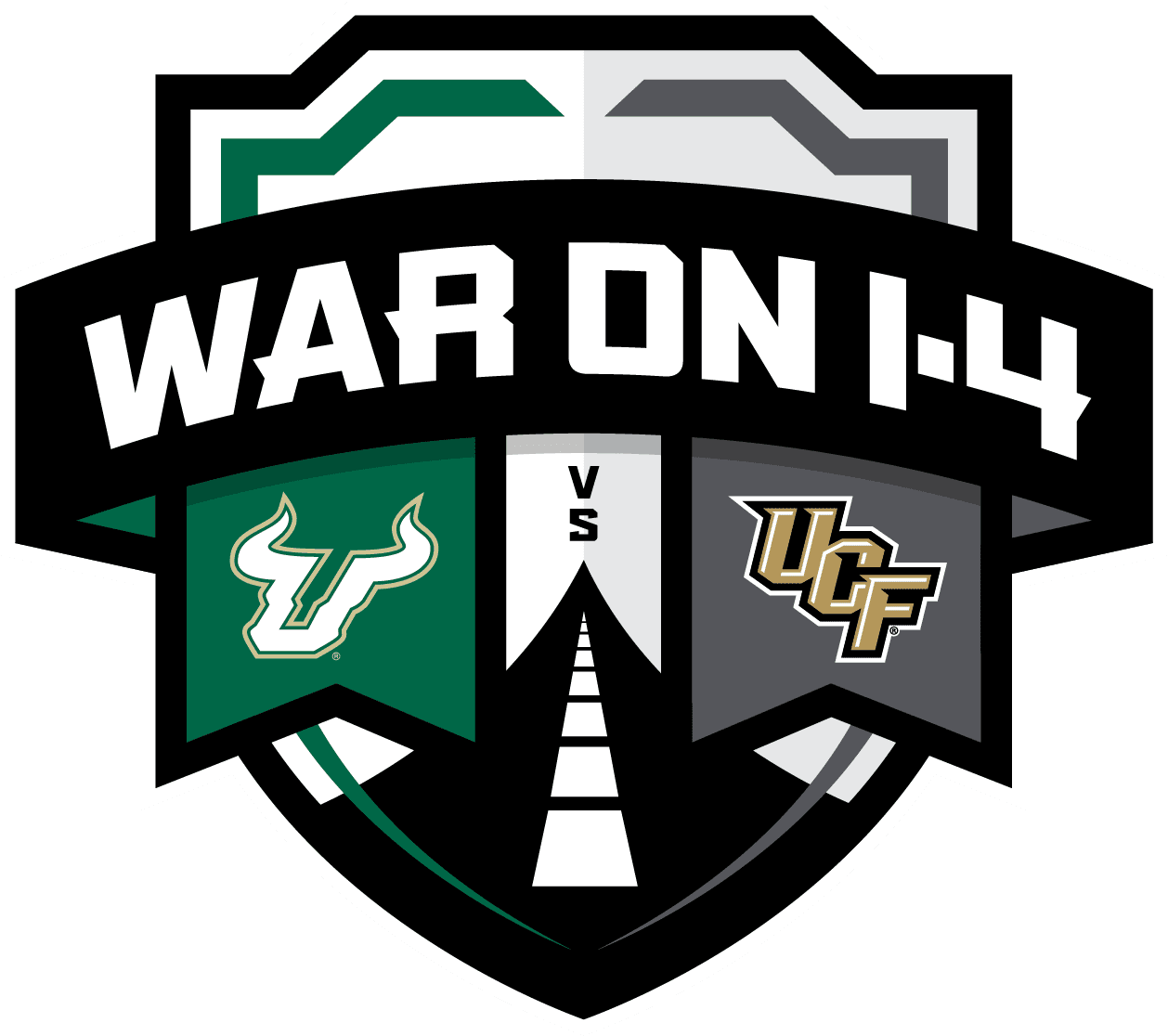 War On I4 Rivalry Logo Rgb White Border - Usf Vs Ucf Football - Transparent PNG Free Download | PNGio