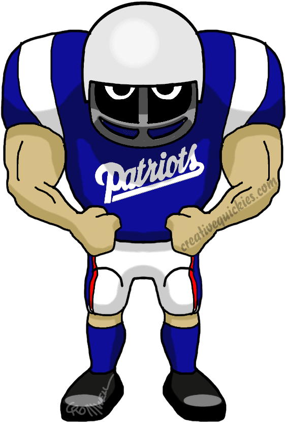 Foxborough Massachusetts New England Patriots - Patriot Football Players Cartoon - Transparent PNG Free Download | PNGio