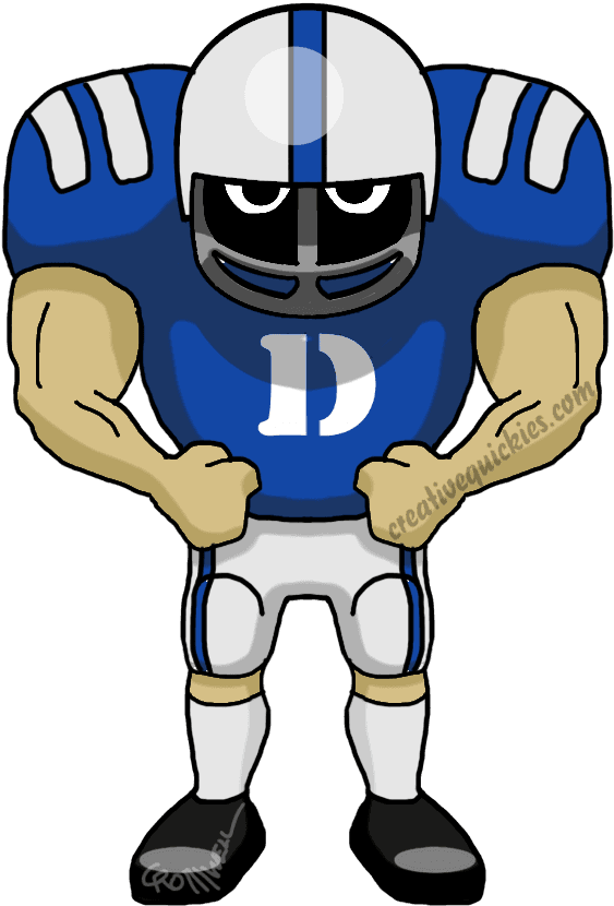 Durham North Carolina Duke University Blue Devils - Dallas Cowboy Football Player Clipart - Transparent PNG Free Download | PNGio