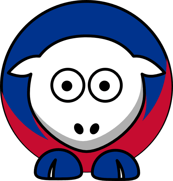 Sheep 3 Toned Buffalo Bills Colors Clip Art At Clker - College Football - Transparent PNG Free Download | PNGio