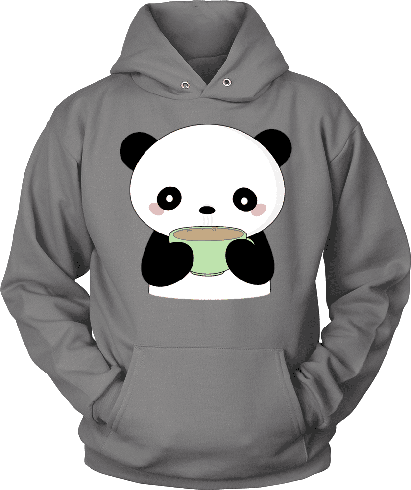 Kawaii Coffee Panda T-shirt - Hardcore Carolina Football Fan Pullover Hoodie - Transparent PNG Free Download | PNGio