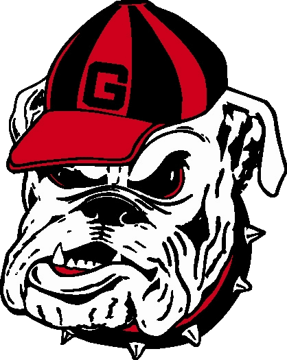 Georgia Bulldog Head Logo - Georgia Bulldogs Football Team - Transparent PNG Free Download | PNGio