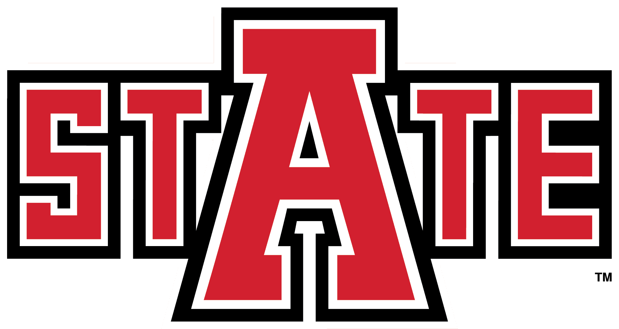 2-color State Mark For Light Background - Arkansas State University Red Wolves Football - Transparent PNG Free Download | PNGio