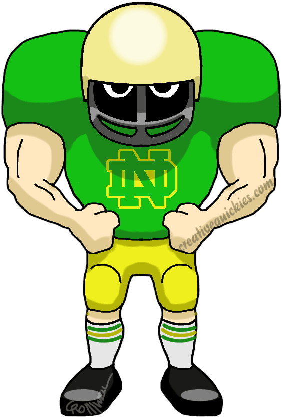 My Livelihood Is Custom Art And Advertising, But I - Draw A Cartoon Football Player - Transparent PNG Free Download | PNGio