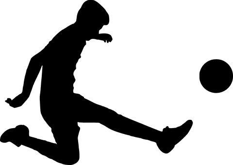 Silhouette, Football, Soccer, Ball, Boy - Silhouette Action Football - Transparent PNG Free Download | PNGio