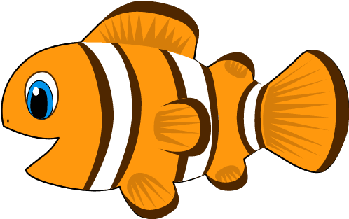 Clownfish Clipart Animated Pencil And In Color Clownfish - Cartoon Of Fish - Transparent PNG Free Download | PNGio