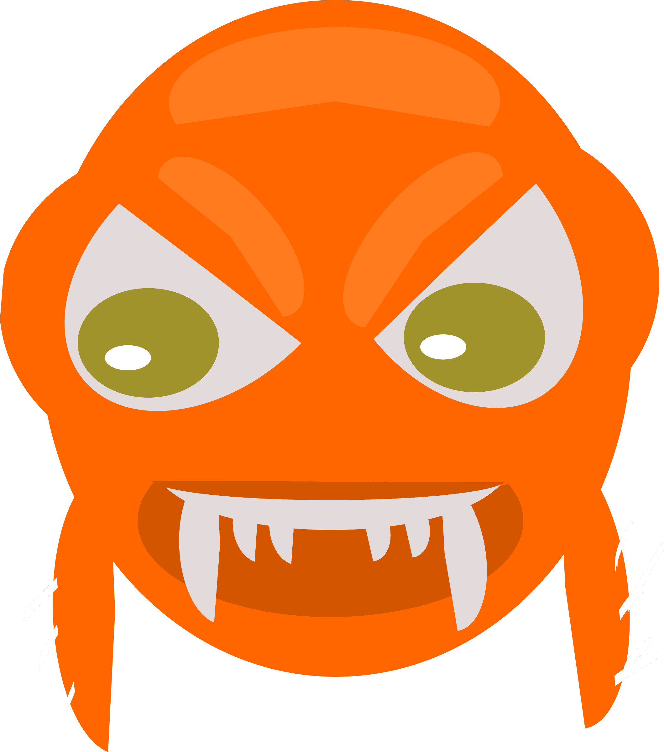 Majestic Design Angry Face Clipart Fish Big Image Png - Angry Fish Cartoon Transparent - Transparent PNG Free Download | PNGio