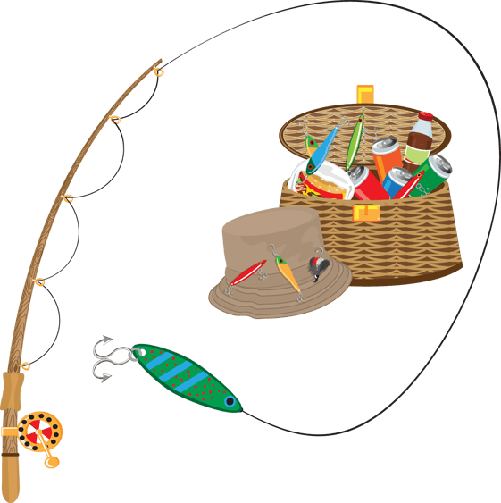 Fish Border Clip Art - Fishing Clipart Png - Transparent PNG Free Download | PNGio