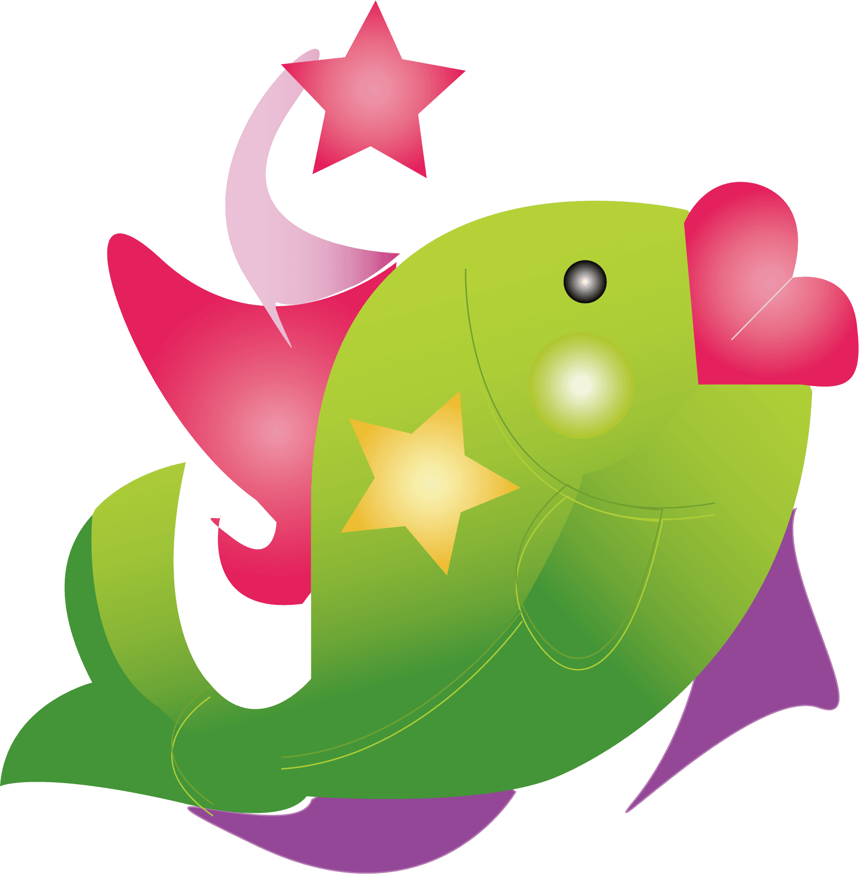 Clipart Lip Fish Clip Art Lips - Custom Tropical Fish Shower Curtain - Transparent PNG Free Download | PNGio