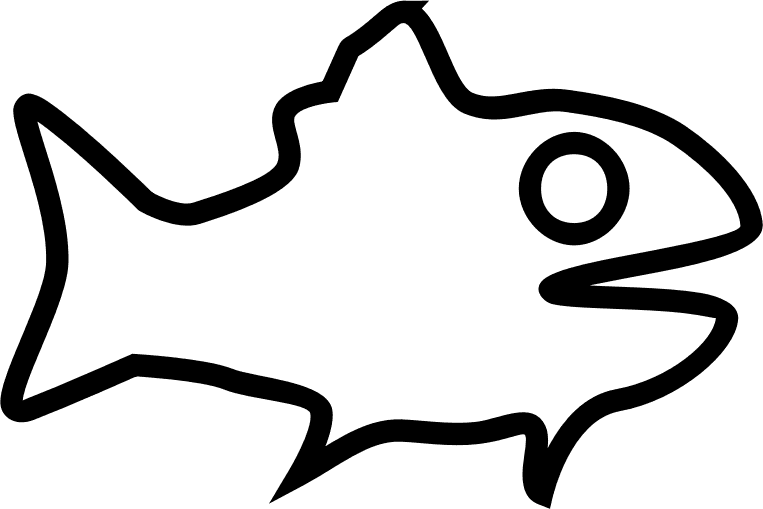 Clipart Fish Outline - Fish Outline Transparent Png - Transparent PNG Free Download | PNGio