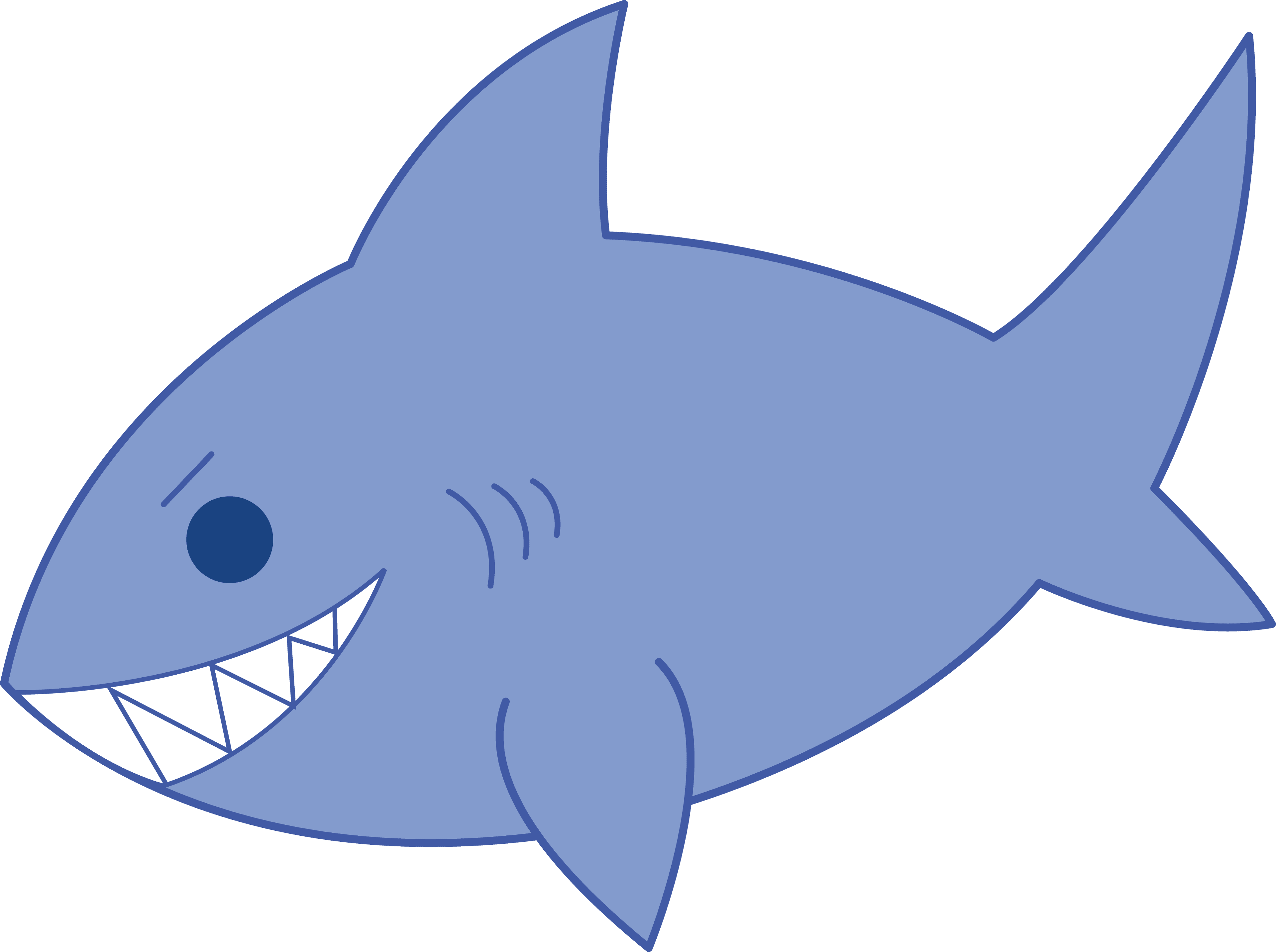 Shark Fin Happy Clipart - Fish Clipart - Transparent PNG Free Download | PNGio