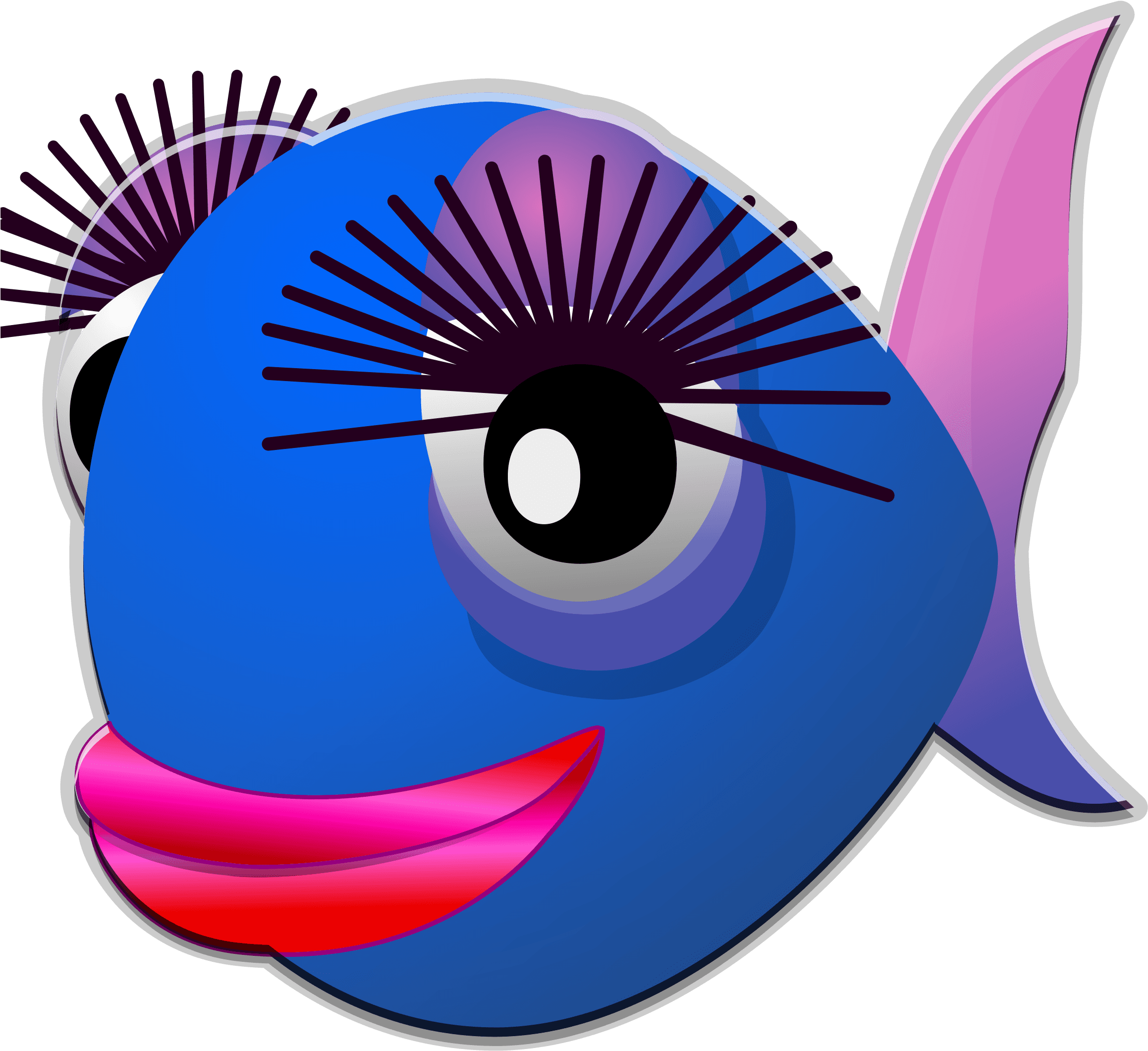Big Image - Cute Cartoon Fish Png - Transparent PNG Free Download | PNGio