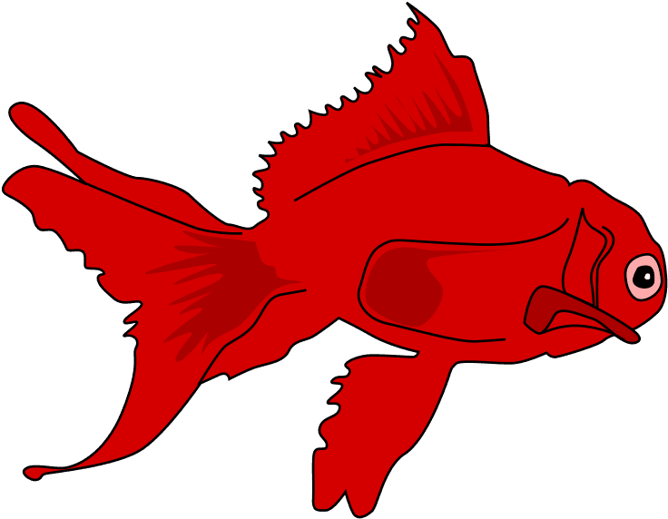 File - Poisson-rouge - Svg - Cartoon Red Fish Png - Transparent PNG Free Download | PNGio