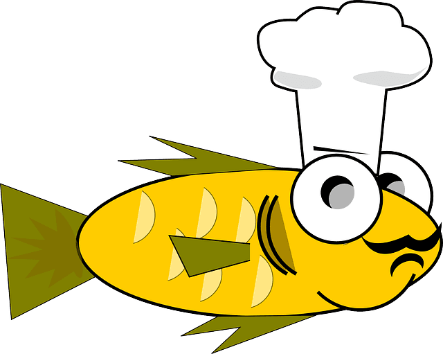 Cook, Cooking, Fish, Goldfish, Funny - Fish Wearing Chef Hat Shower Curtain - Transparent PNG Free Download | PNGio