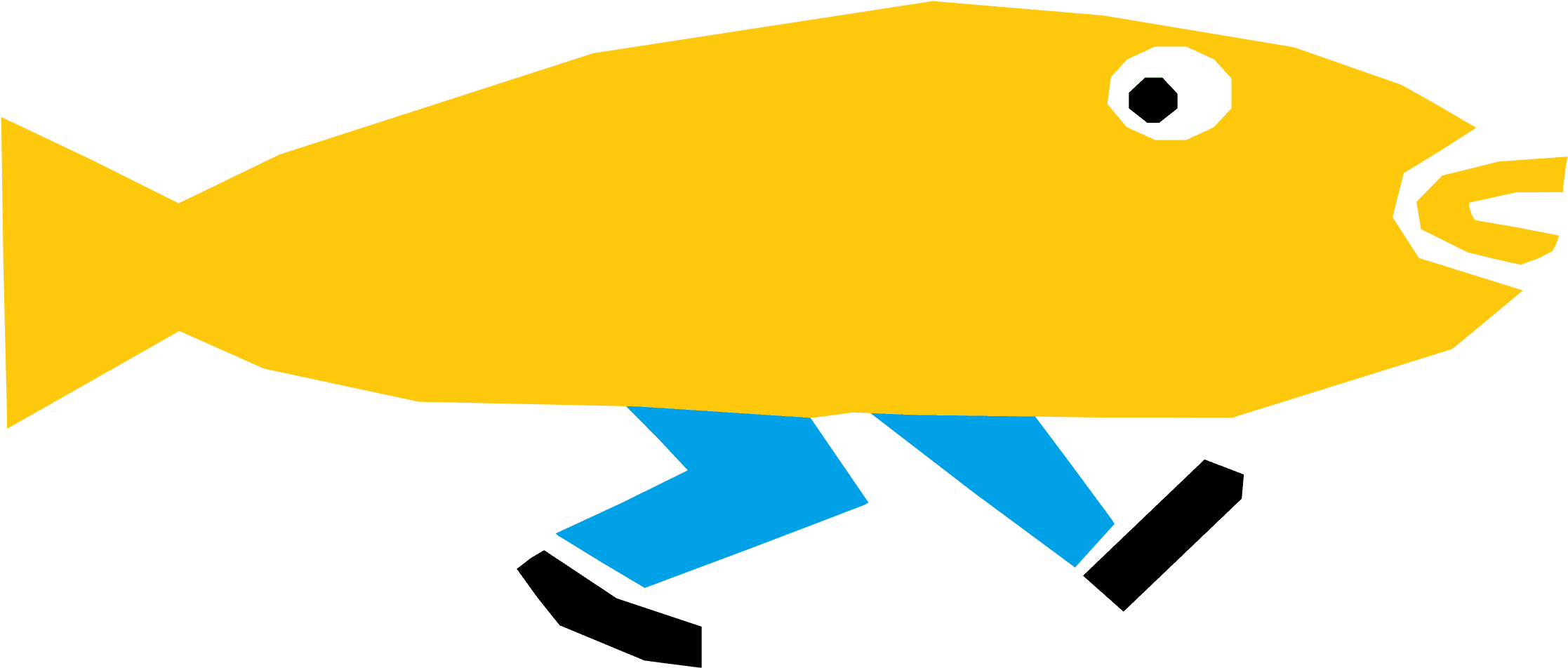 Fish Foot Ventraal Clip Art - Fish With Feet Clipart - Transparent PNG Free Download | PNGio