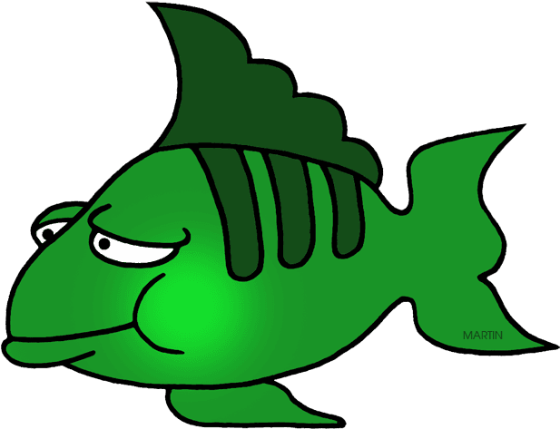 Animals Clip Art By Phillip Martin Green Fish Clipart - Green Fish Clipart Png - Transparent PNG Free Download | PNGio