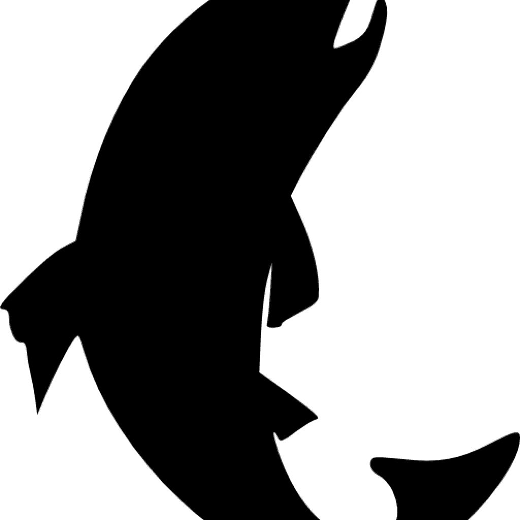 Fish Silhouette Clip Art Trout Silhouette Clip Art - Black And White Free Fish Clipart - Transparent PNG Free Download | PNGio