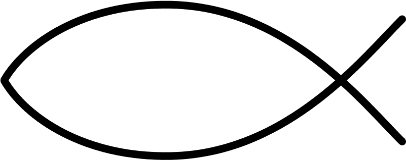 Christian Life Saving Rules Free Ichtys - Simple Fish Outline - Transparent PNG Free Download | PNGio