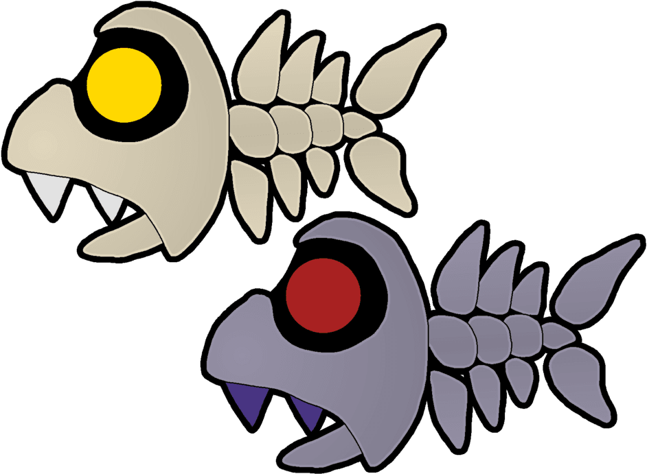The Fishbones By Leonidas23 - Mario Skeleton Fish - Transparent PNG Free Download | PNGio